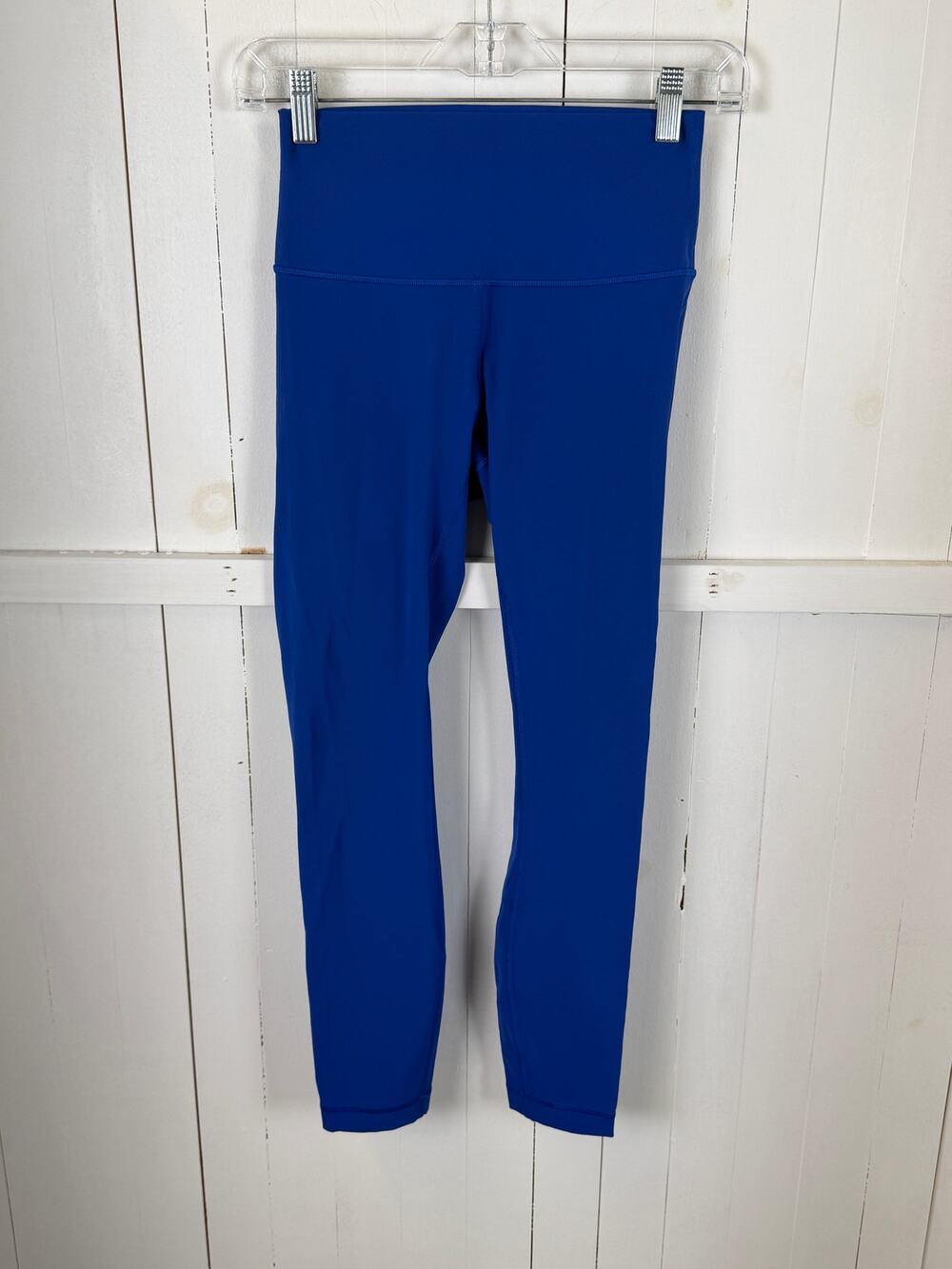 Lululemon Blue Ankle Leggings Size 4 Nylon Excellent Condition